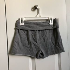 Grey yoga shorts